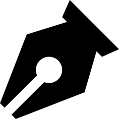 Black Pen Point In Diagonal For Writing Interface Symbol Tracing Svg Vector, Free Vectors File